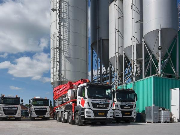 MAN betonmixer én MAN betonpomp/mixer voor Noppert Beton | Noppert Beton