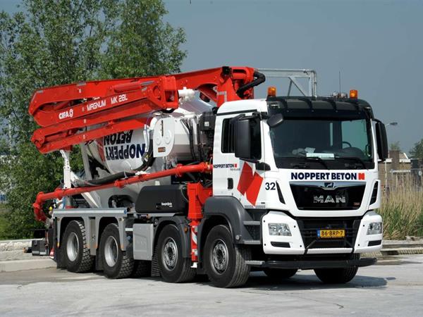 MAN betonmixer én MAN betonpomp/mixer voor Noppert Beton | Noppert Beton