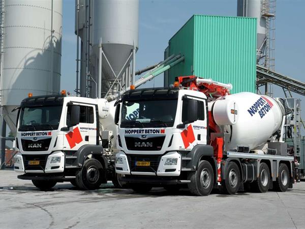 MAN betonmixer én MAN betonpomp/mixer voor Noppert Beton | Noppert Beton