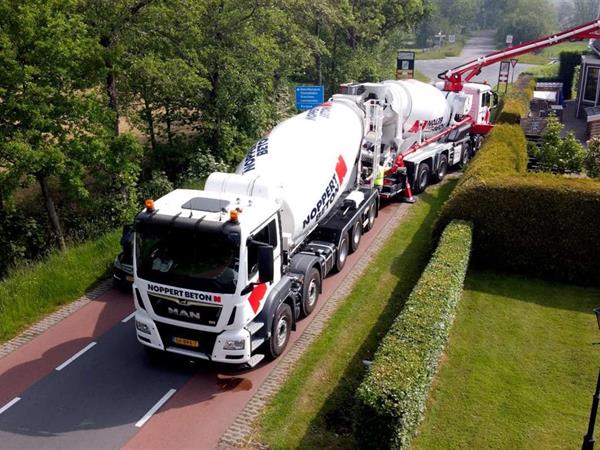 MAN betonmixer én MAN betonpomp/mixer voor Noppert Beton | Noppert Beton