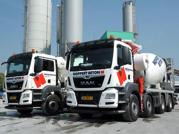 MAN betonmixer én MAN betonpomp/mixer voor Noppert Beton | Noppert Beton
