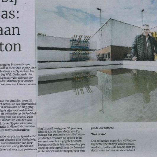 Vijftig jaar bij dezelfde baas: verknocht aan Noppert Beton | Noppert Beton