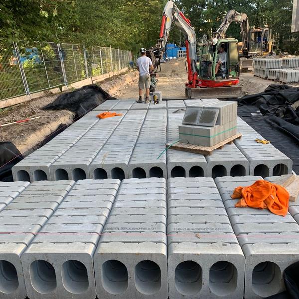 Waterbuffering voor Indoor Sportcentrum Boshuizerkade | Noppert Beton