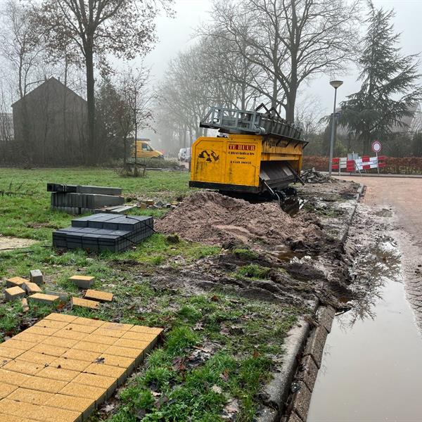 Werk in uitvoering: Afkoppelplan Bomenbuurt Grootegast | Noppert Beton