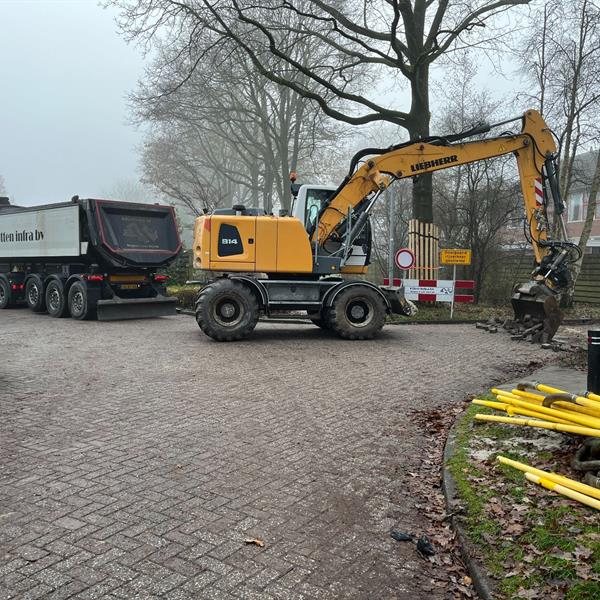 Werk in uitvoering: Afkoppelplan Bomenbuurt Grootegast | Noppert Beton