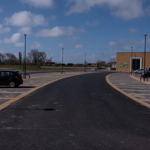 Infrastructuur winkelcentrum Kimswerda Harlingen | Noppert Beton