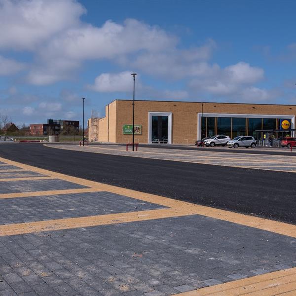 Infrastructuur winkelcentrum Kimswerda Harlingen | Noppert Beton