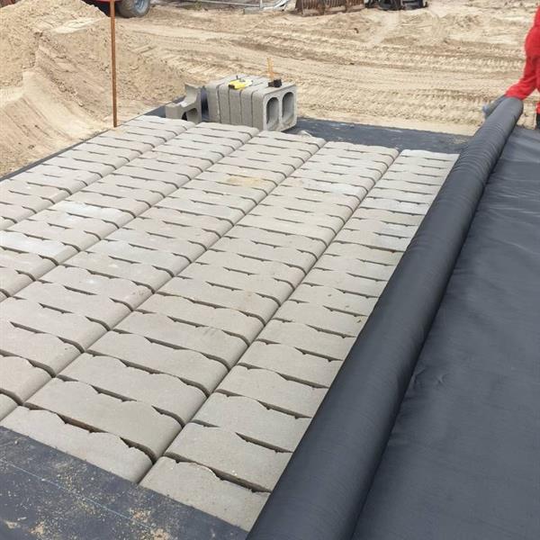 Bufferblock onder parkeerplaatsen Boslaan Zuidplas | Noppert Beton