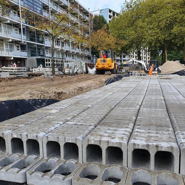 Waterberging Stratosfeerstraat Dordrecht | Noppert Beton