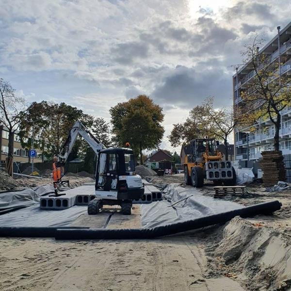 Waterberging Stratosfeerstraat Dordrecht | Noppert Beton