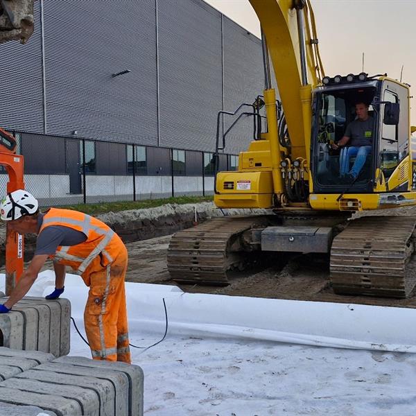 beDrain Bufferblock onderdeel van duurzame wateraanpak bij Royal Talens | Noppert Beton