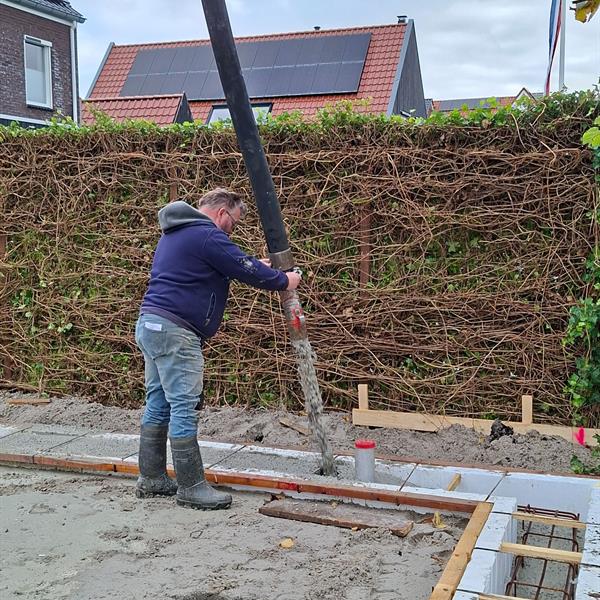 Fundering gestort in Leeuwarden voor Pompstra Bouw & Aannemersbedrijf | Noppert Beton