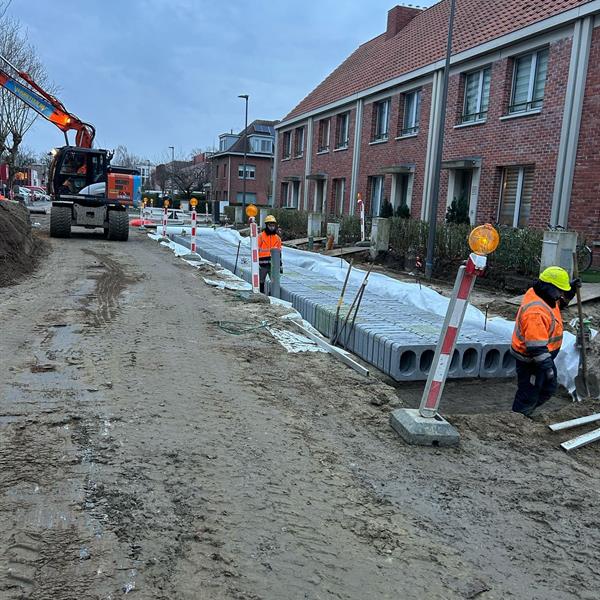Salesianenlaan (Hoboken, Antwerpen): slim waterbeheer onder elke parkeerplaats | Noppert Beton