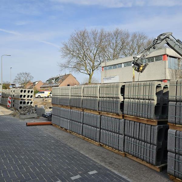 beDrain onder de Kompasstraat: waterberging als motor voor een groen en toekomstbestendig bedrijventerrein | Noppert Beton