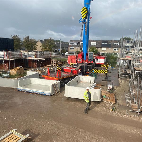 Prefab draagt bij aan realisatie van 41 sociale huurappartementen in Waddinxveen | Noppert Beton