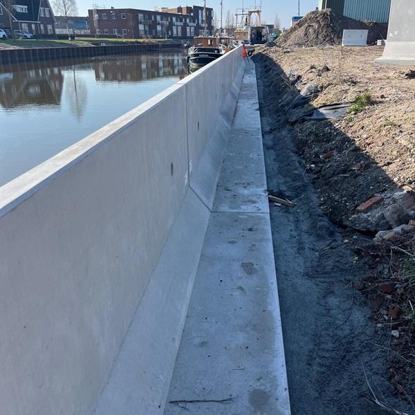 Nieuwe aanmeerplaats voor recreatievaart in Zoutkamp | Noppert Beton