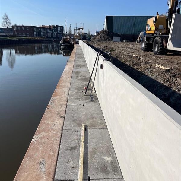 Nieuwe aanmeerplaats voor recreatievaart in Zoutkamp | Noppert Beton