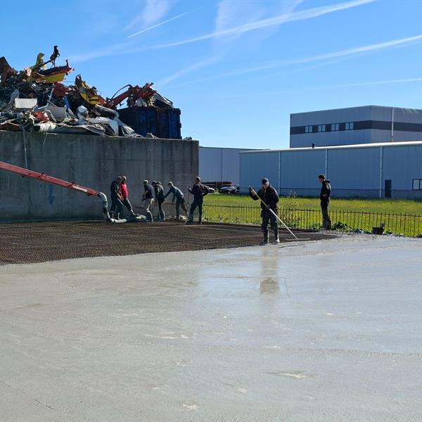 Groots stortwerk in Bolsward: 400 m3 in één dag | Noppert Beton