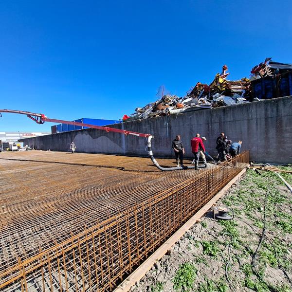 Groots stortwerk in Bolsward: 400 m3 in één dag | Noppert Beton