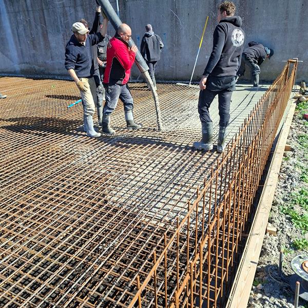 Groots stortwerk in Bolsward: 400 m3 in één dag | Noppert Beton
