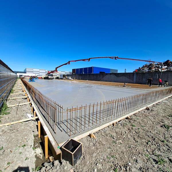 Groots stortwerk in Bolsward: 400 m3 in één dag | Noppert Beton