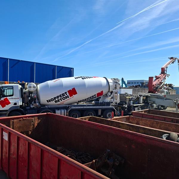 Groots stortwerk in Bolsward: 400 m3 in één dag | Noppert Beton