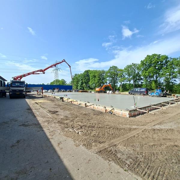 Mooie samenwerking bij succesvolle betonstort aan de Florynwei in Burgum | Noppert Beton