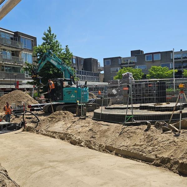 Waterberging onder het vernieuwde Ambachtsplein | Noppert Beton