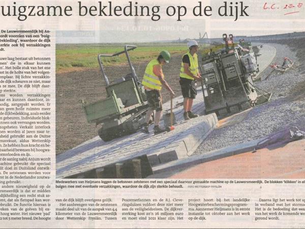 Verkalit voor de dijkverhoging Lauwersoog | Noppert Beton