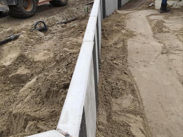 Keerwanden op Texel | Noppert Beton